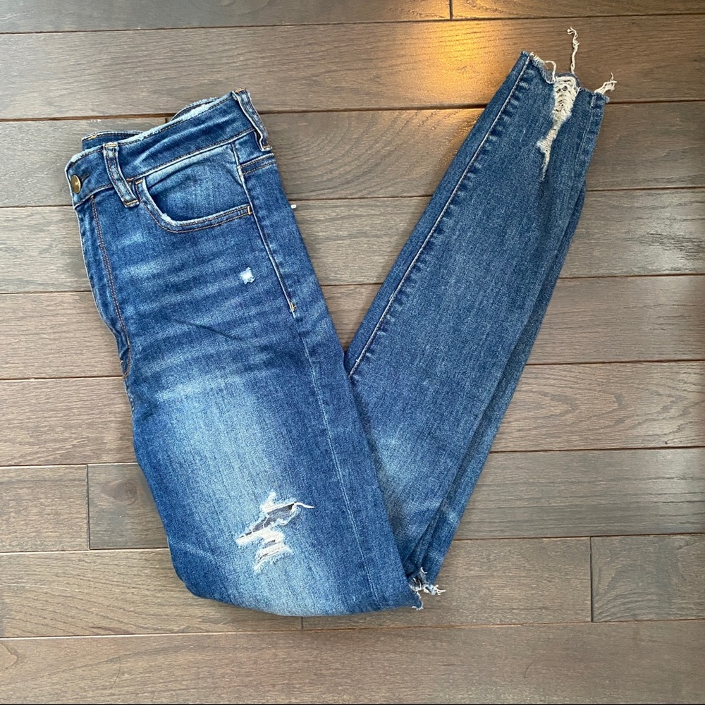American Eagle Distressed Highest Rise Jegging